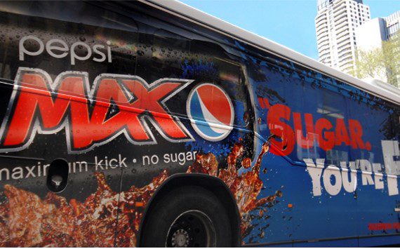 Pepsi Max Launch Bus