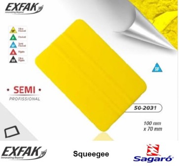 Accesorios Exfak Squeegee amarillo rectangular rigido