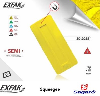 Accesorios Exfak Squeegee prof big amarillo recto rigido