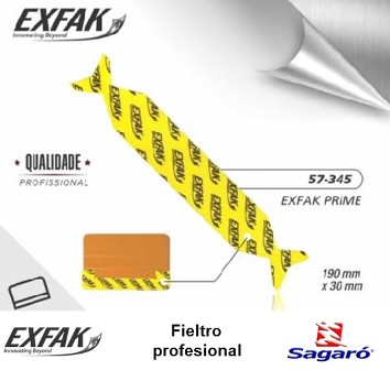 Accesorios Exfak Fieltro profesional amarillo p/squeegee