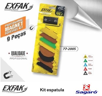 Accesorios Exfak Kit espatula profesional c/8 squeegee